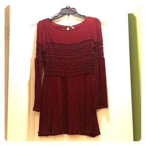 Burgundy dress